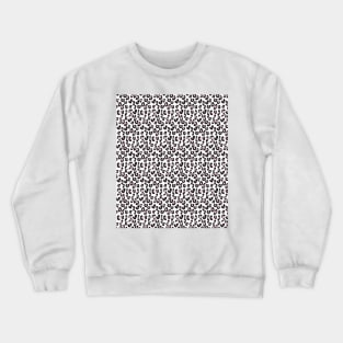 Pastel Pink Black White Leopard Skin Cheetah Print Crewneck Sweatshirt